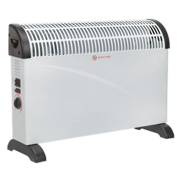 Sealey Heater 2000w Convector Heater With Thermostat, Turbo Fan and 3 Heat Settings CD2005T - Buy Direct from Spare and Square