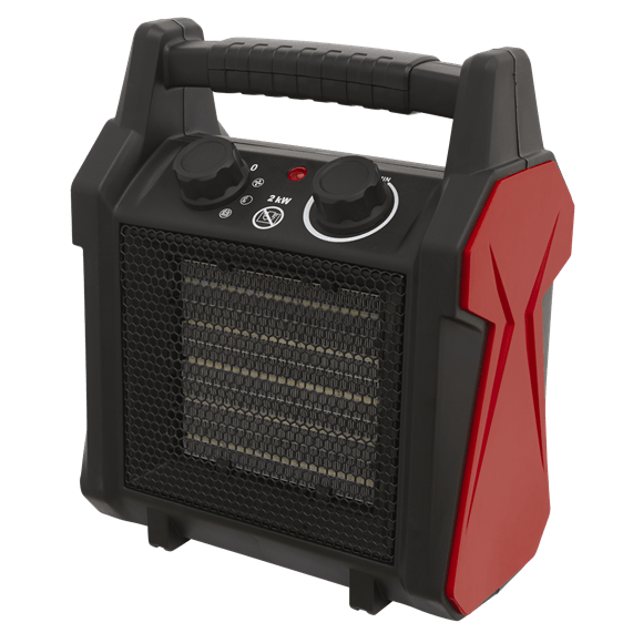 Sealey Heater 2000w Industrial Ceramic Fan Heater - Thermostat Control CH20 - Buy Direct from Spare and Square