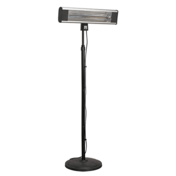 Sealey Heaters 1800W High Efficiency Carbon Fibre Infrared Patio Heater with Telescopic Floor Stand-IFSH1809R 5051747441415 IFSH1809R - Buy Direct from Spare and Square