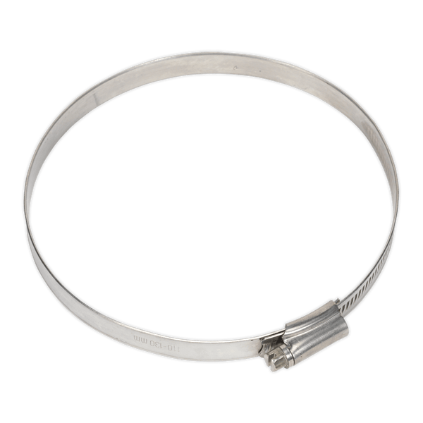 Sealey Hose Clips Ø110-130mm Stainless Steel Hose Clip - Pack of 5-SHCSS5 5054511036947 SHCSS5 - Buy Direct from Spare and Square