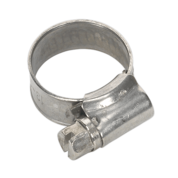 Sealey Hose Clips Ø13-19mm Stainless Steel Hose Clip - Pack of 10-SHCSSM00 5054511036794 SHCSSM00 - Buy Direct from Spare and Square