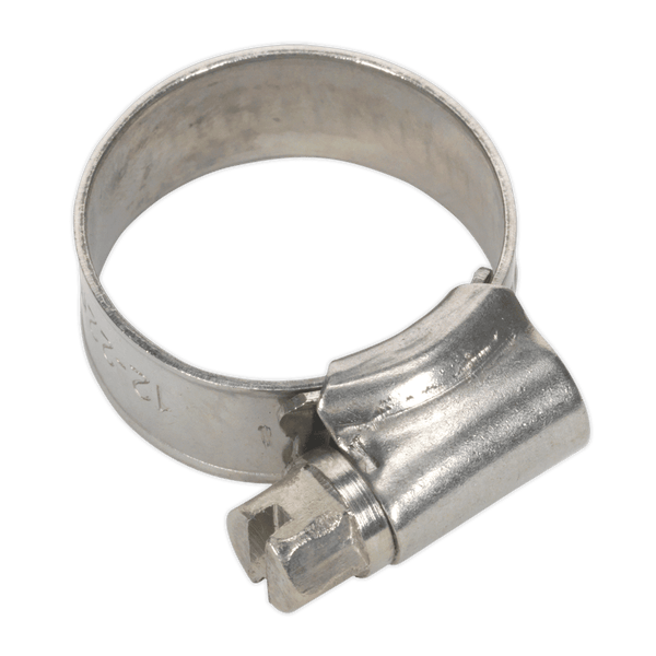 Sealey Hose Clips Ø16-22mm Stainless Steel Hose Clip - Pack of 10-SHCSS00 5054511036800 SHCSS00 - Buy Direct from Spare and Square