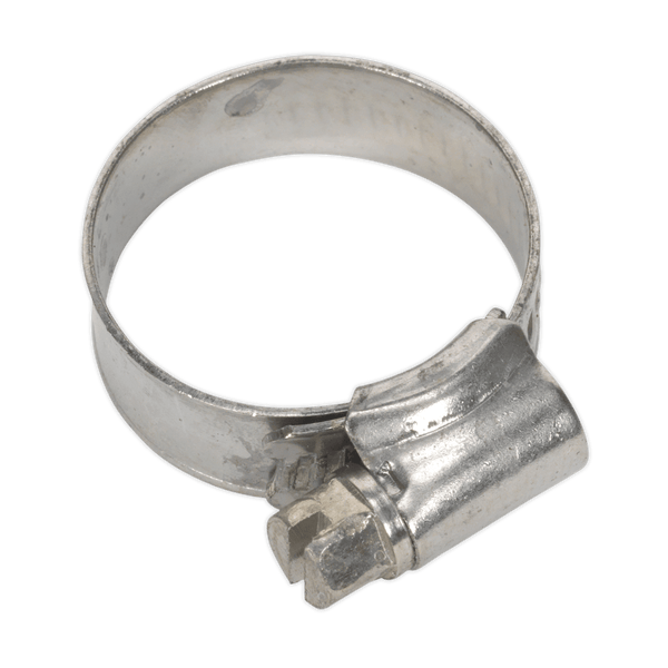 Sealey Hose Clips Ø16-27mm Stainless Steel Hose Clip - Pack of 10-SHCSS0 5054511036770 SHCSS0 - Buy Direct from Spare and Square