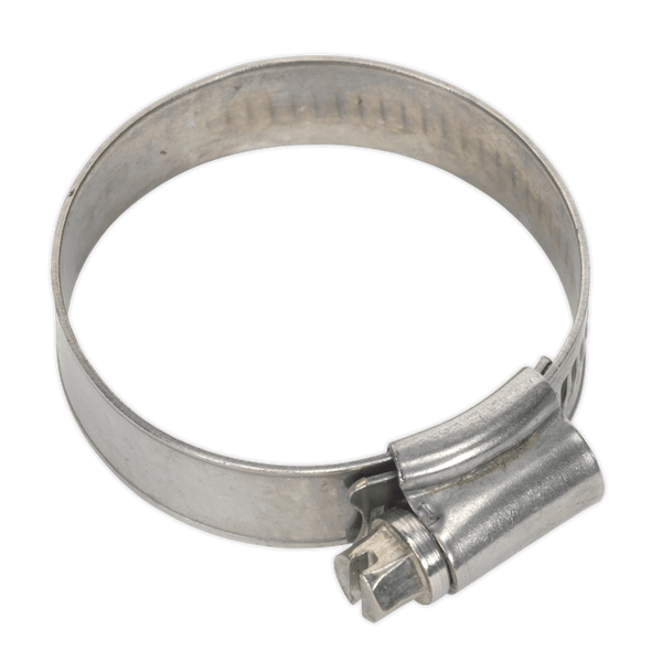 Sealey Hose Clips Ø32-44mm Stainless Steel Hose Clip - Pack of 10-SHCSS1 5054511036848 SHCSS1 - Buy Direct from Spare and Square