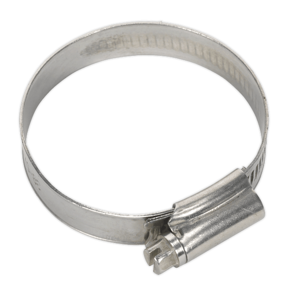 Sealey Hose Clips Ø38-57mm Stainless Steel Hose Clip - Pack of 10-SHCSSM 5054511036862 SHCSSM - Buy Direct from Spare and Square