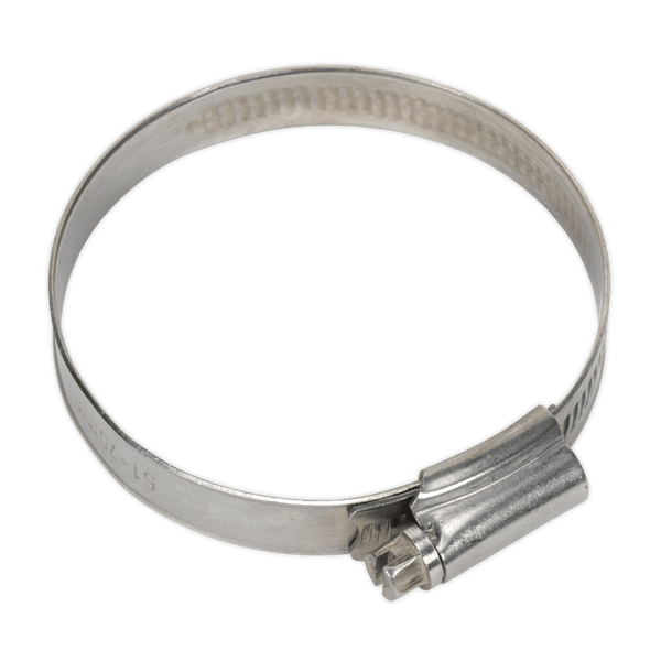 Sealey Hose Clips Ø51-70mm Stainless Steel Hose Clip - Pack of 10-SHCSS2 5054511036886 SHCSS2 - Buy Direct from Spare and Square
