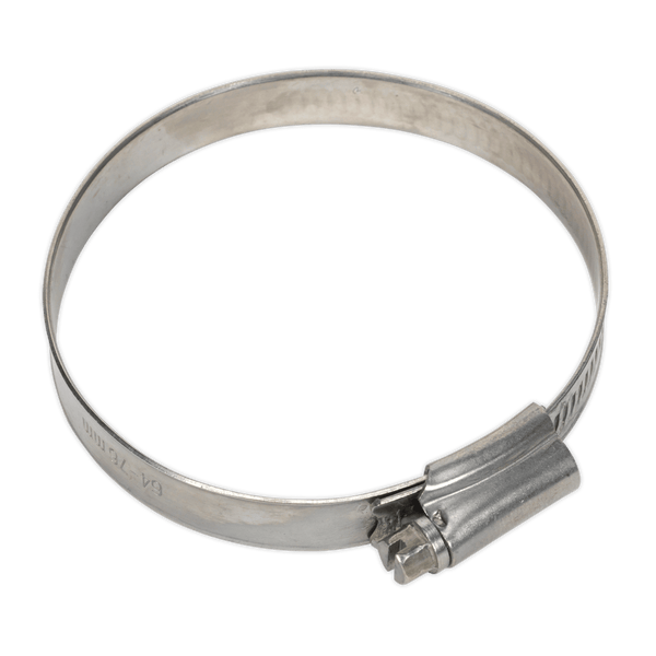 Sealey Hose Clips Ø64-76mm Stainless Steel Hose Clip - Pack of 10-SHCSS3 5054511036909 SHCSS3 - Buy Direct from Spare and Square