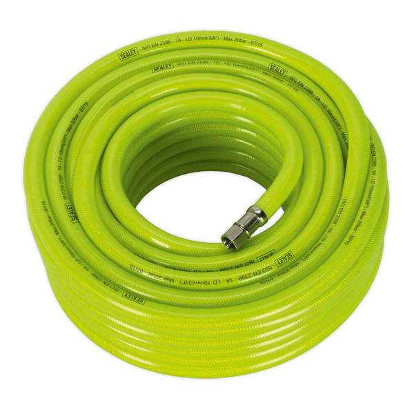 Sealey Hose Individual 20m x Ø10mm High-Visibility Air Hose with 1/4"BSP Unions-AHFC2038 5054511024562 AHFC2038 - Buy Direct from Spare and Square