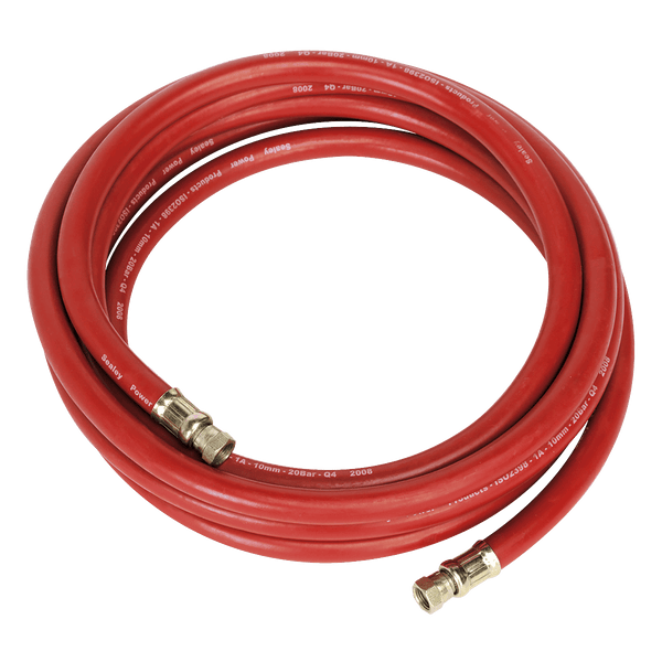 Sealey Hose Individual 5m x Ø10mm Air Hose with 1/4"BSP Unions-AHC538 5054630184659 AHC538 - Buy Direct from Spare and Square