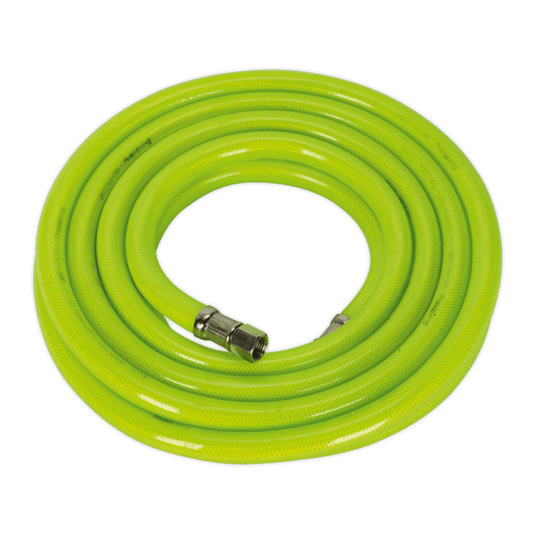 Sealey Hose Individual 5m x Ø10mm High-Visibility Air Hose with 1/4"BSP Unions-AHFC538 5054511024517 AHFC538 - Buy Direct from Spare and Square