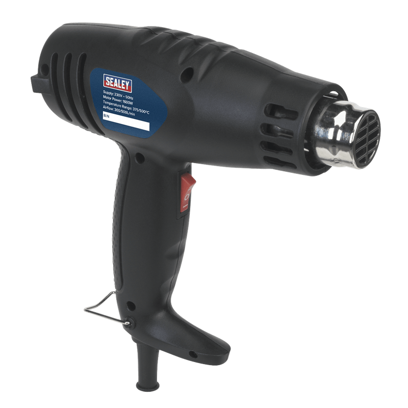 Sealey Hot Air Guns 1600W Hot Air Gun 375°C/500°C-HS105 5051747354241 HS105 - Buy Direct from Spare and Square