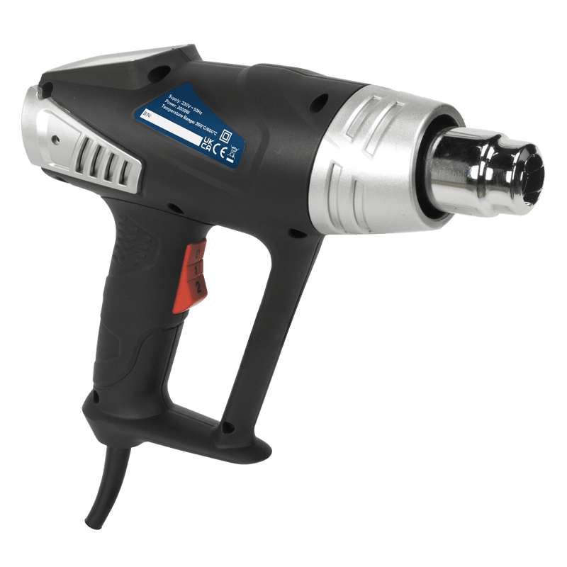 Sealey Hot Air Guns 2000W Hot Air Gun Kit 350°C/600°C-HS103K 5024209546195 HS103K - Buy Direct from Spare and Square