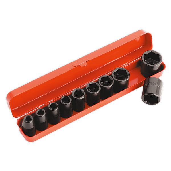 Sealey Impact Socket Sets 10pc 1/2"Sq Drive Impact Socket Set-AK56/11M 5024209100199 AK56/11M - Buy Direct from Spare and Square