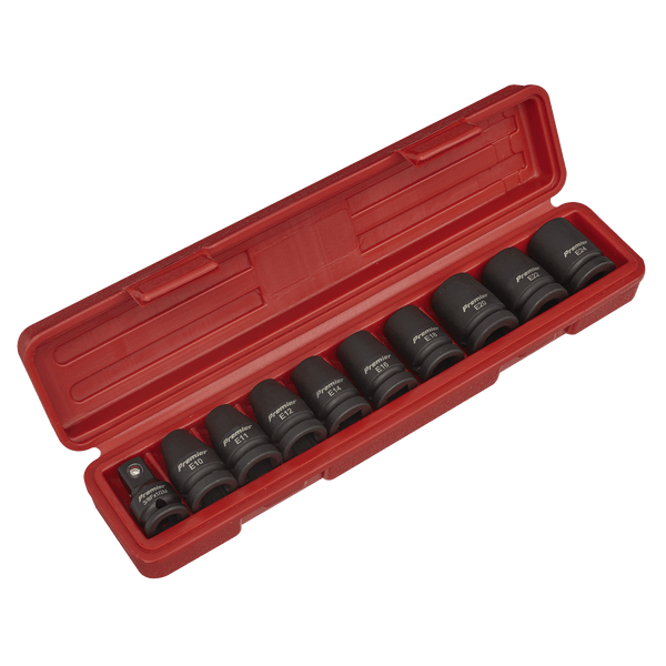 Sealey Impact Socket Sets 10pc 1/2"Sq Drive Impact TRX-Star* Female Socket Set-AK2301 5024209828185 AK2301 - Buy Direct from Spare and Square