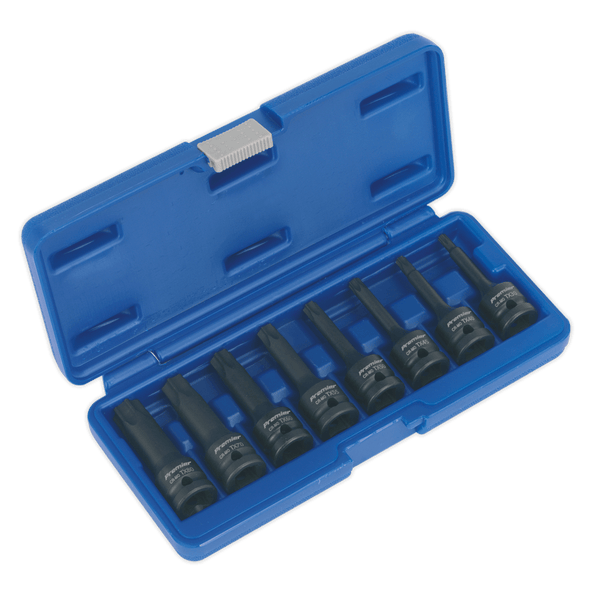 Sealey Impact Socket Sets 8pc 1/2"Sq Drive TRX-Star* Impact Socket Bit Set-AK5602 5024209945387 AK5602 - Buy Direct from Spare and Square