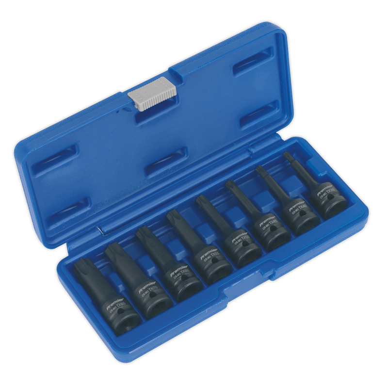 Sealey Impact Socket Sets 8pc 1/2"Sq Drive TRX-Star* Impact Socket Bit Set-AK5602 5024209945387 AK5602 - Buy Direct from Spare and Square