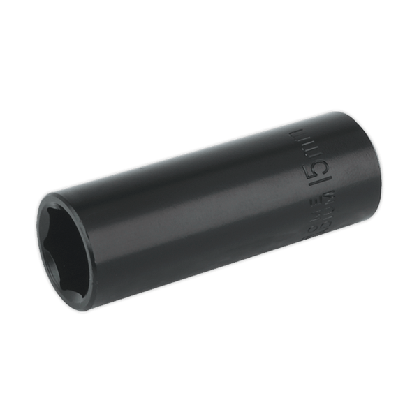 Sealey Impact Sockets Individual 15mm 3/8"Sq Drive Deep Impact Socket-IS3815D 5024209739092 IS3815D - Buy Direct from Spare and Square