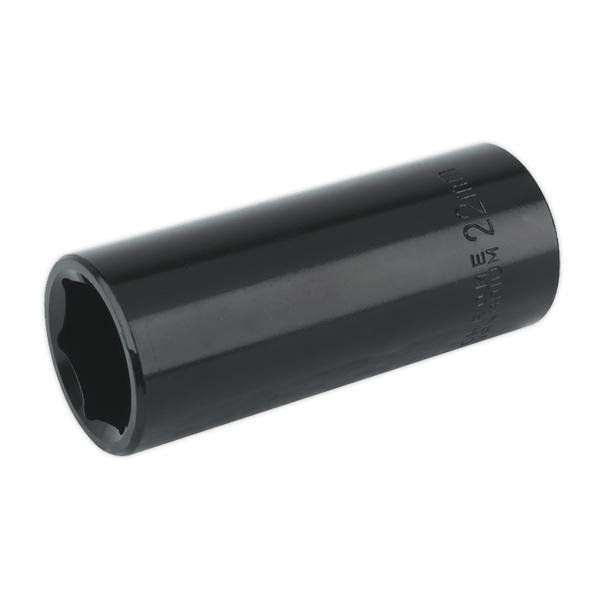 Sealey Impact Sockets Individual 22mm 1/2"Sq Drive Deep Impact Socket-IS1222D 5024209740197 IS1222D - Buy Direct from Spare and Square