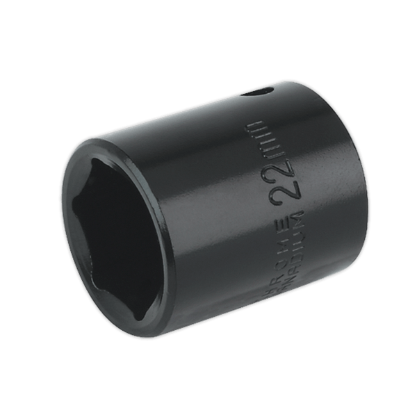 Sealey Impact Sockets Individual 22mm 1/2"Sq Drive Impact Socket-IS1222 5024209741552 IS1222 - Buy Direct from Spare and Square