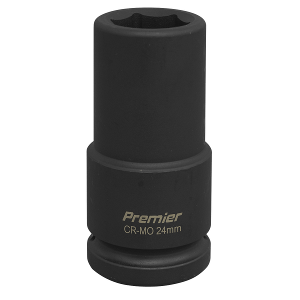 Sealey Impact Sockets Individual 24mm 3/4"Sq Drive Deep Impact Socket-IS3424D 5024209740500 IS3424D - Buy Direct from Spare and Square