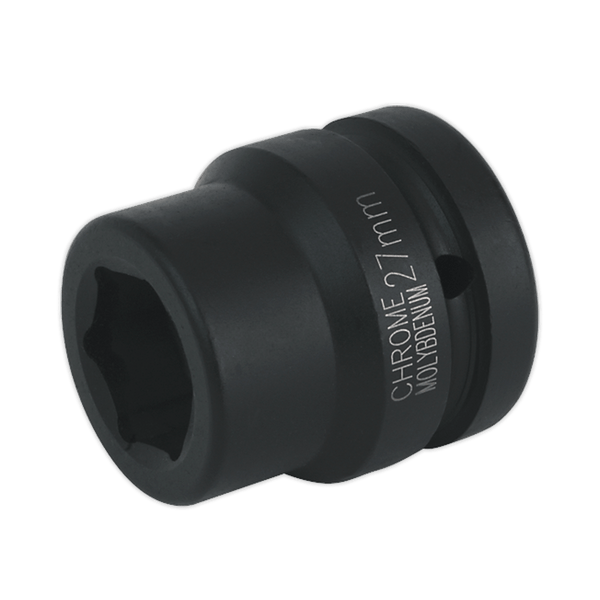 Sealey Impact Sockets Individual 27mm 1"Sq Drive Impact Socket-IS127 5024209740821 IS127 - Buy Direct from Spare and Square