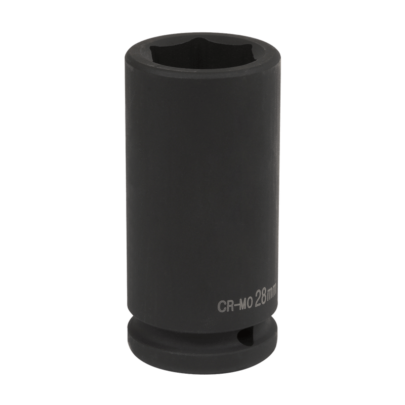 Sealey Impact Sockets Individual 28mm 3/4"Sq Drive Deep Impact Socket-SX017 5054630292361 SX017 - Buy Direct from Spare and Square