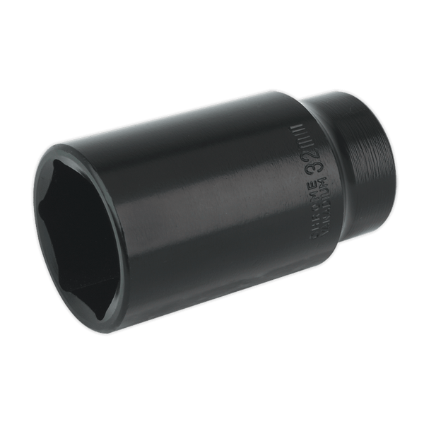 Sealey Impact Sockets Individual 32mm 1/2"Sq Drive Deep Impact Socket-IS1232D 5024209740487 IS1232D - Buy Direct from Spare and Square
