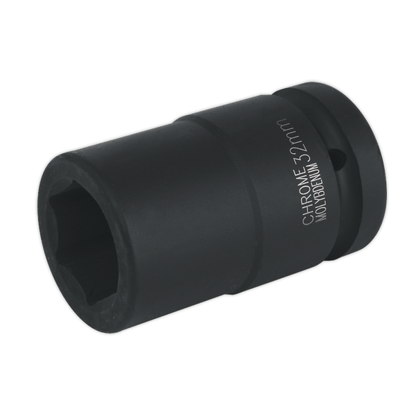 Sealey Impact Sockets Individual 32mm 1"Sq Drive Deep Impact Socket-IS132D 5024209599979 IS132D - Buy Direct from Spare and Square
