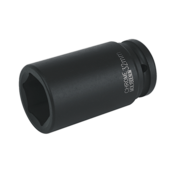 Sealey Impact Sockets Individual 32mm 3/4"Sq Drive Deep Impact Socket-IS3432D 5024209740579 IS3432D - Buy Direct from Spare and Square