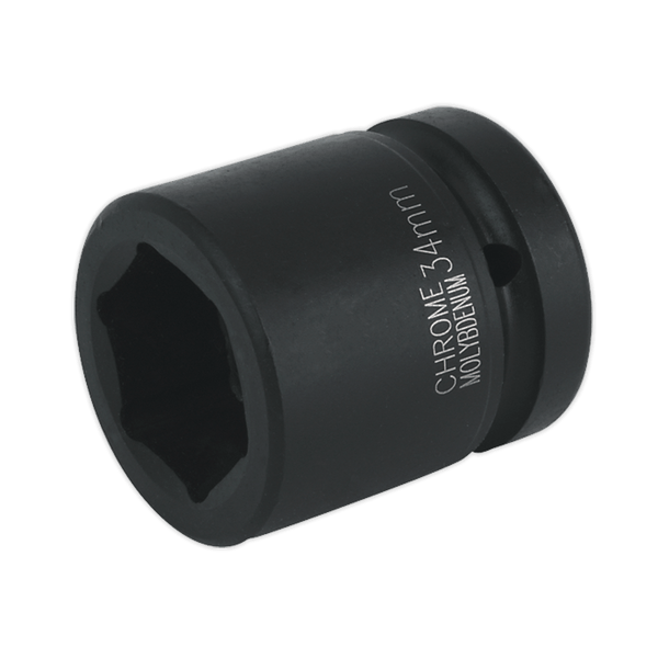 Sealey Impact Sockets Individual 34mm 1"Sq Drive Impact Socket-IS134 5024209740876 IS134 - Buy Direct from Spare and Square