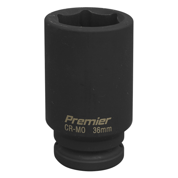 Sealey Impact Sockets Individual 36mm 3/4"Sq Drive Deep Impact Socket-IS3436D 5024209740685 IS3436D - Buy Direct from Spare and Square
