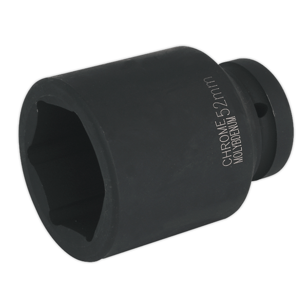 Sealey Impact Sockets Individual 52mm 1"Sq Drive Deep Impact Socket-IS152D 5024209741248 IS152D - Buy Direct from Spare and Square