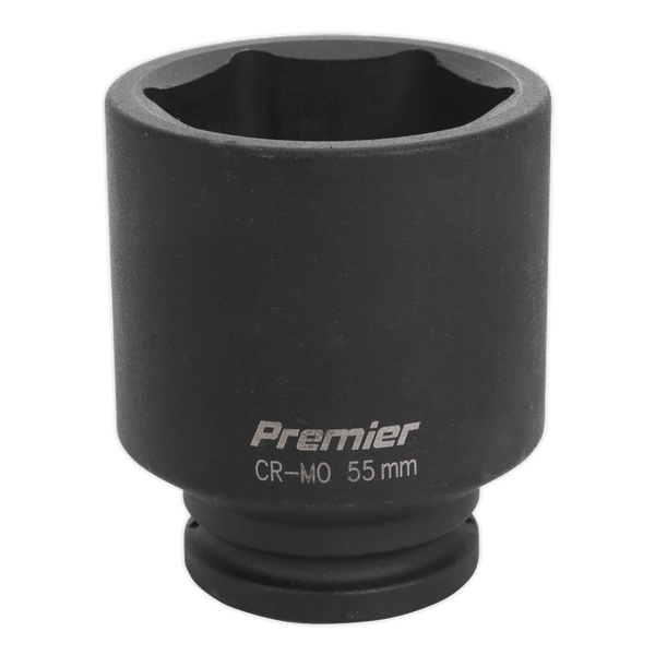 Sealey Impact Sockets Individual 55mm 3/4"Sq Drive Deep Impact Socket-IS3455D 5054511142853 IS3455D - Buy Direct from Spare and Square