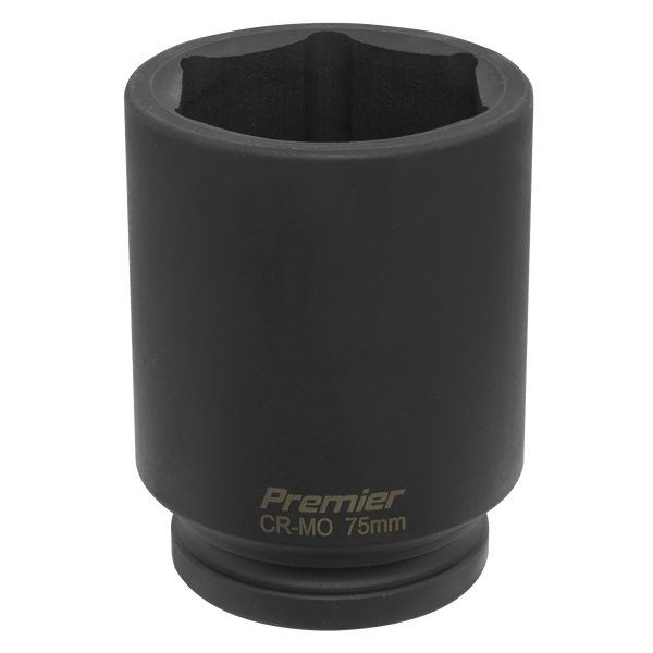 Sealey Impact Sockets Individual 75mm 1"Sq Drive Deep Impact Socket-IS175D 5024209741255 IS175D - Buy Direct from Spare and Square
