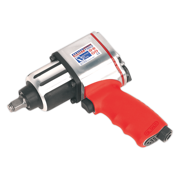 Sealey Impact Wrenches 1/2"Sq Drive Air Impact Wrench - Twin Hammer-GSA02 5024209731126 GSA02 - Buy Direct from Spare and Square