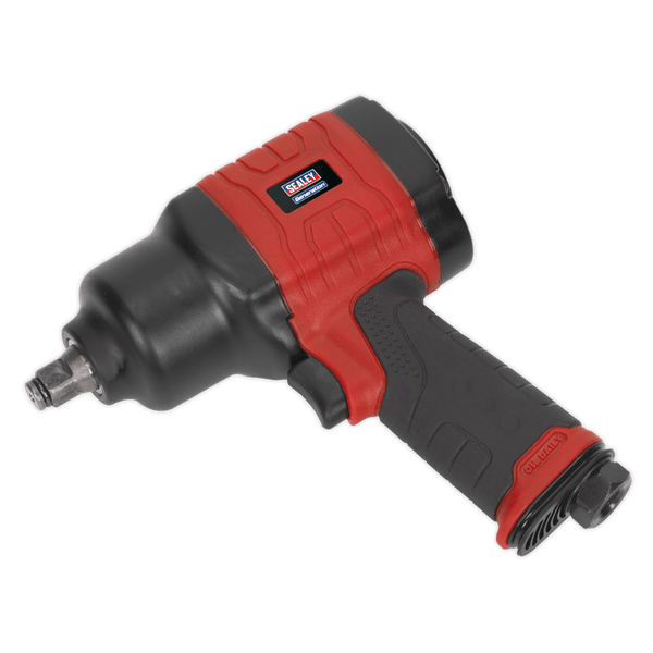 Sealey Impact Wrenches 1/2"Sq Drive Composite Air Impact Wrench - Twin Hammer-GSA6002 5051747356672 GSA6002 - Buy Direct from Spare and Square
