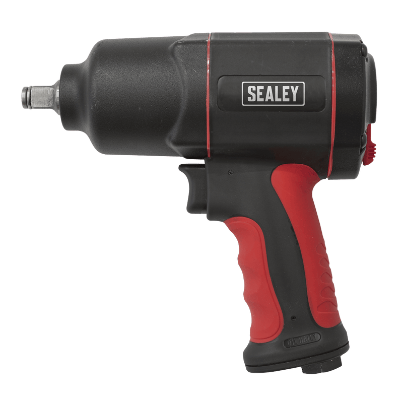 Sealey Impact Wrenches 1/2"Sq Drive Composite Air Impact Wrench - Twin Hammer-GSA6006 5054511716764 GSA6006 - Buy Direct from Spare and Square