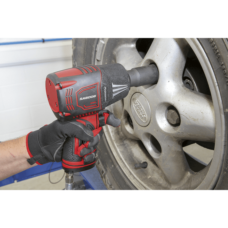 Sealey Impact Wrenches 1/2"Sq Drive Composite Air Impact Wrench - Twin Hammer-SA6006 5051747914735 SA6006 - Buy Direct from Spare and Square