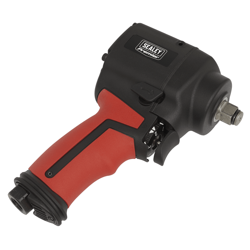 Sealey Impact Wrenches 1/2"Sq Drive Stubby Air Impact Wrench - Twin Hammer-SA6002S 5054511564334 SA6002S - Buy Direct from Spare and Square