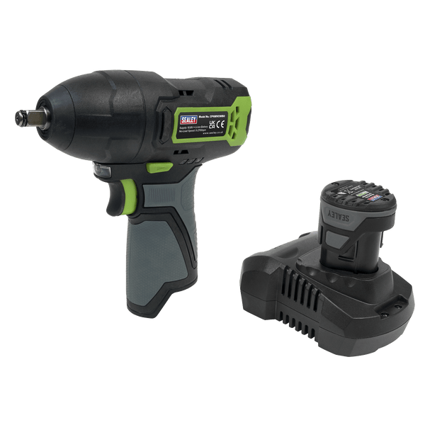 Sealey Impact Wrenches 10.8V 2Ah SV10.8 Series 3/8"Sq Drive Cordless Impact Wrench Kit-CP108VCIW 5054511979367 CP108VCIW - Buy Direct from Spare and Square