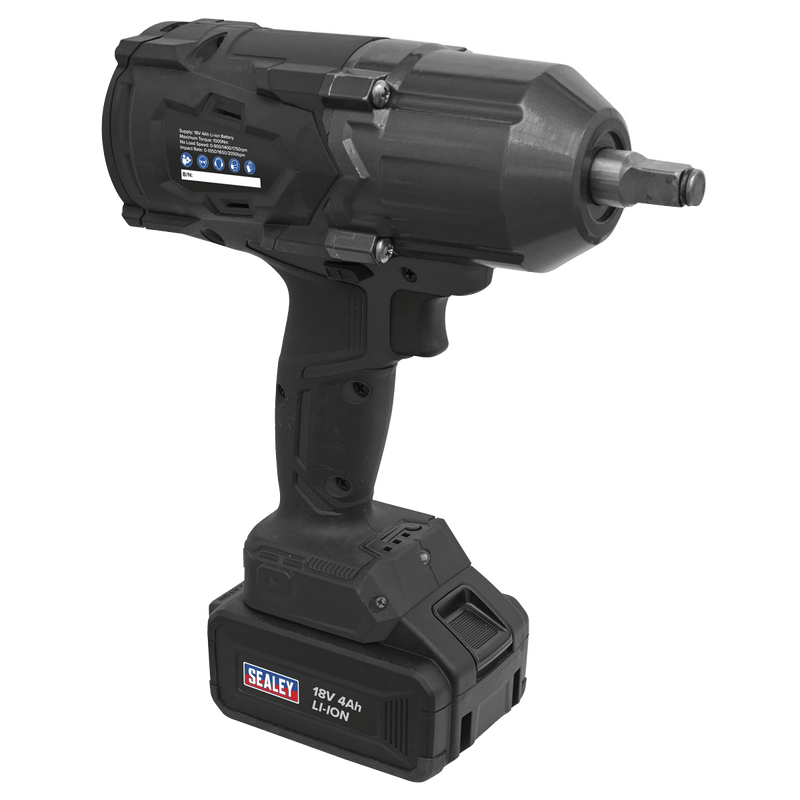 Sealey Impact Wrenches 18V 1/2"Sq Drive Brushless Cordless Impact Wrench-CP1812 5054511773774 CP1812 - Buy Direct from Spare and Square