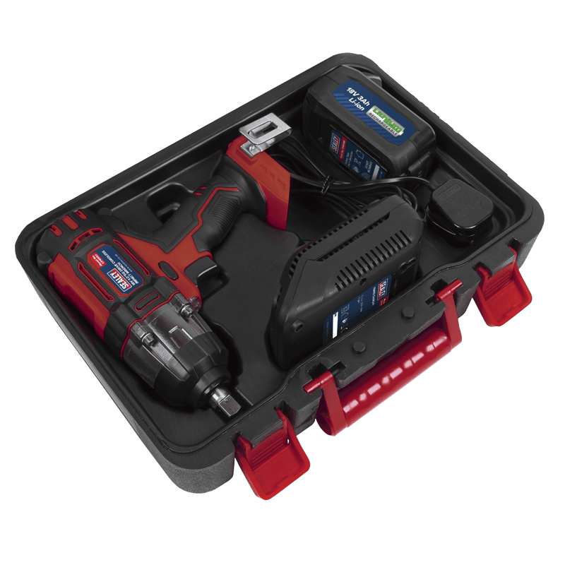 Sealey Impact Wrenches 18V 1/2"Sq Drive Cordless Impact Wrench-CP400LI 5054511773521 CP400LI - Buy Direct from Spare and Square