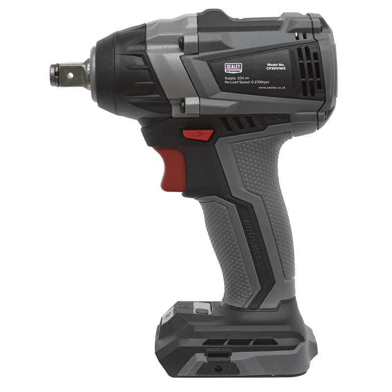 Sealey Impact Wrenches 20V SV20 Series 1/2"Sq Drive Brushless Impact Wrench - Body Only-CP20VIWX 5054511618693 CP20VIWX - Buy Direct from Spare and Square