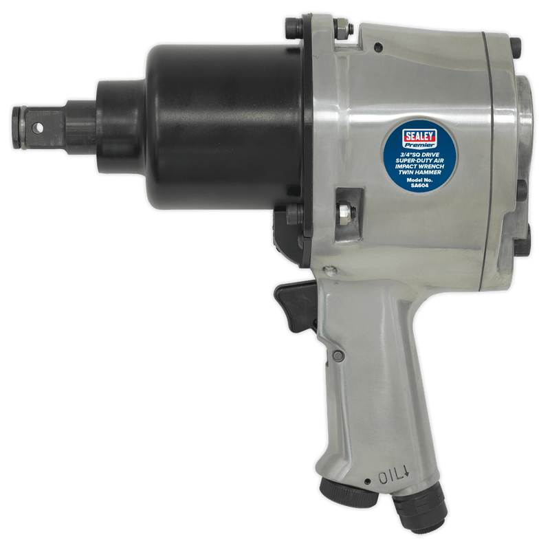 Sealey Impact Wrenches 3/4"Sq Drive Premier Air Impact Wrench - Twin Hammer-SA604 5024209120913 SA604 - Buy Direct from Spare and Square