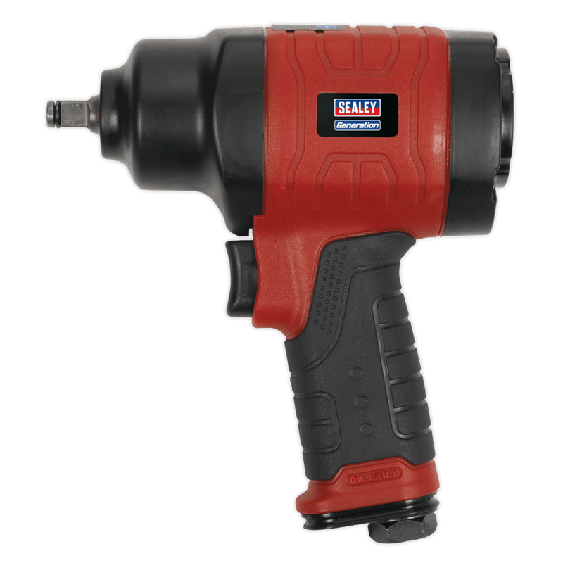 Sealey Impact Wrenches 3/8"Sq Drive Composite Air Impact Wrench - Twin Hammer-GSA6000 5054511341850 GSA6000 - Buy Direct from Spare and Square