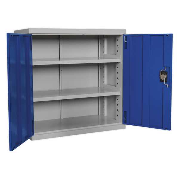 Sealey Industrial Workstations 2 Shelf Industrial Cabinet-APICCOMBOH2 5051747699649 APICCOMBOH2 - Buy Direct from Spare and Square