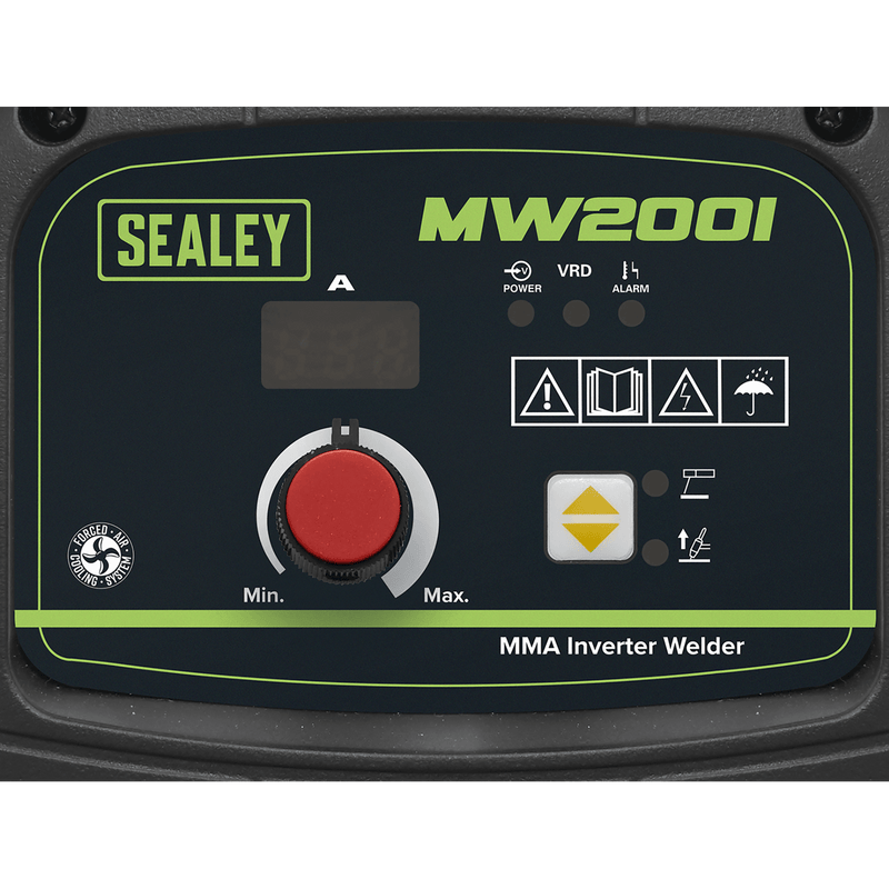 Sealey Inverters 200A MMA Inverter Welder-MW200I 5054630107399 MW200I - Buy Direct from Spare and Square