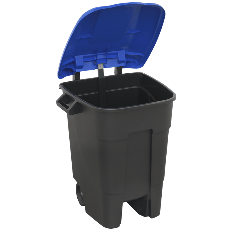 Sealey Janitorial 100L Refuse/Wheelie Bin - Blue-BM100B 5054511254068 BM100B - Buy Direct from Spare and Square