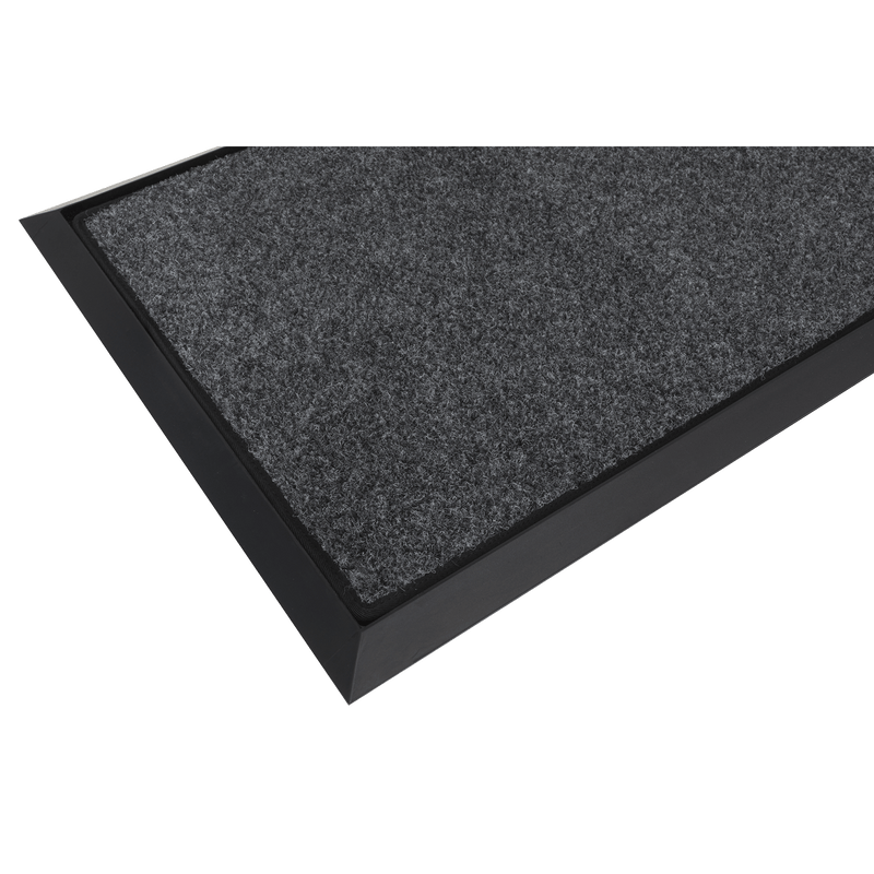 Sealey Janitorial 450 x 750mm Rubber Disinfection Mat With Removable Polyester Carpet-DRM01 5054511946437 DRM01 - Buy Direct from Spare and Square