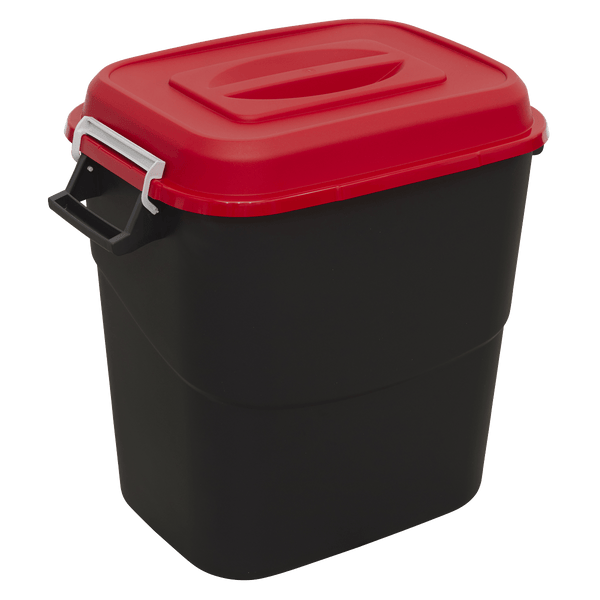 Sealey Janitorial 75L Refuse/Storage Bin - Red-BM75R 5054630092398 BM75R - Buy Direct from Spare and Square